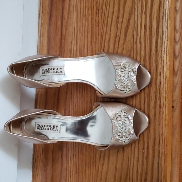 Badgley Mischka Shoes Badgley Mischka Rose Gold Dress Sandal Poshmark